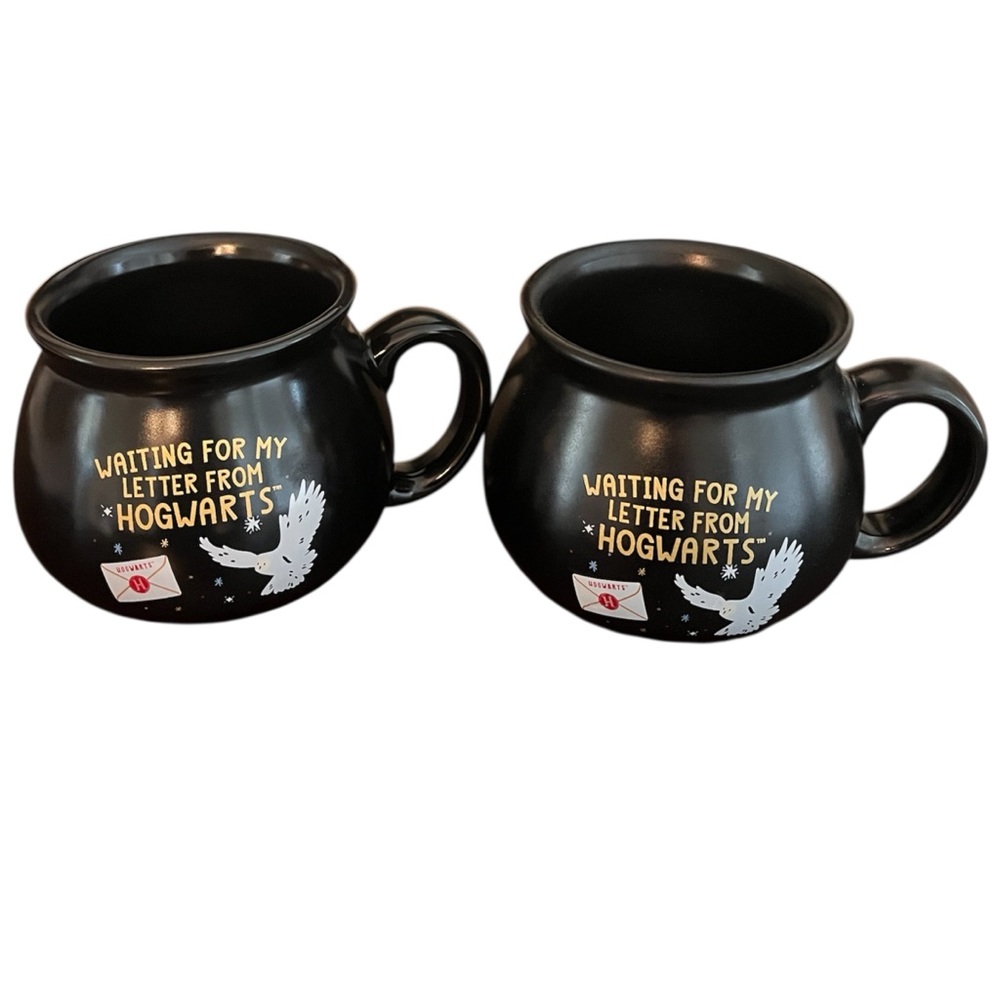 Harry Potter Hogwarts Mug Set Black NWOT